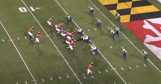 Michigan's defensive line up vs Maryland